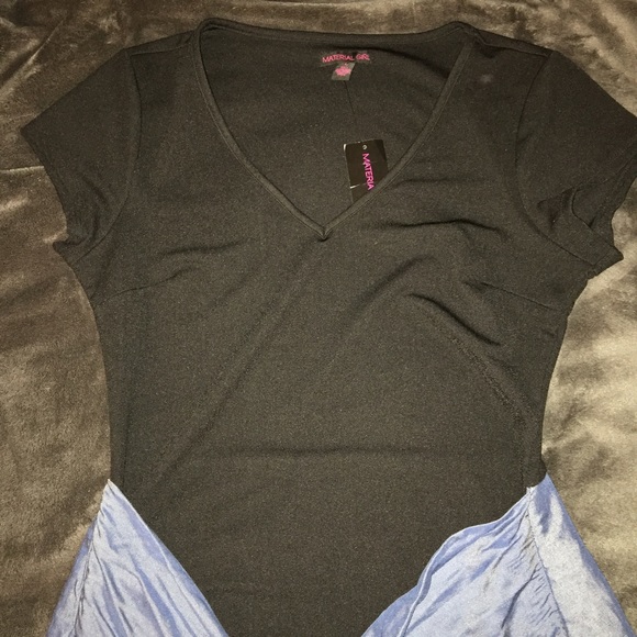 Material Girl Body Con Dress w/ Denim Shirt Tied - Picture 3 of 8